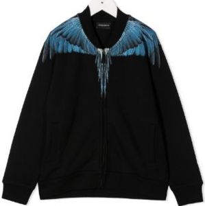 Marcelo Burlon County Of Milan Kids Wings-print Zip-up Bomber Jacket